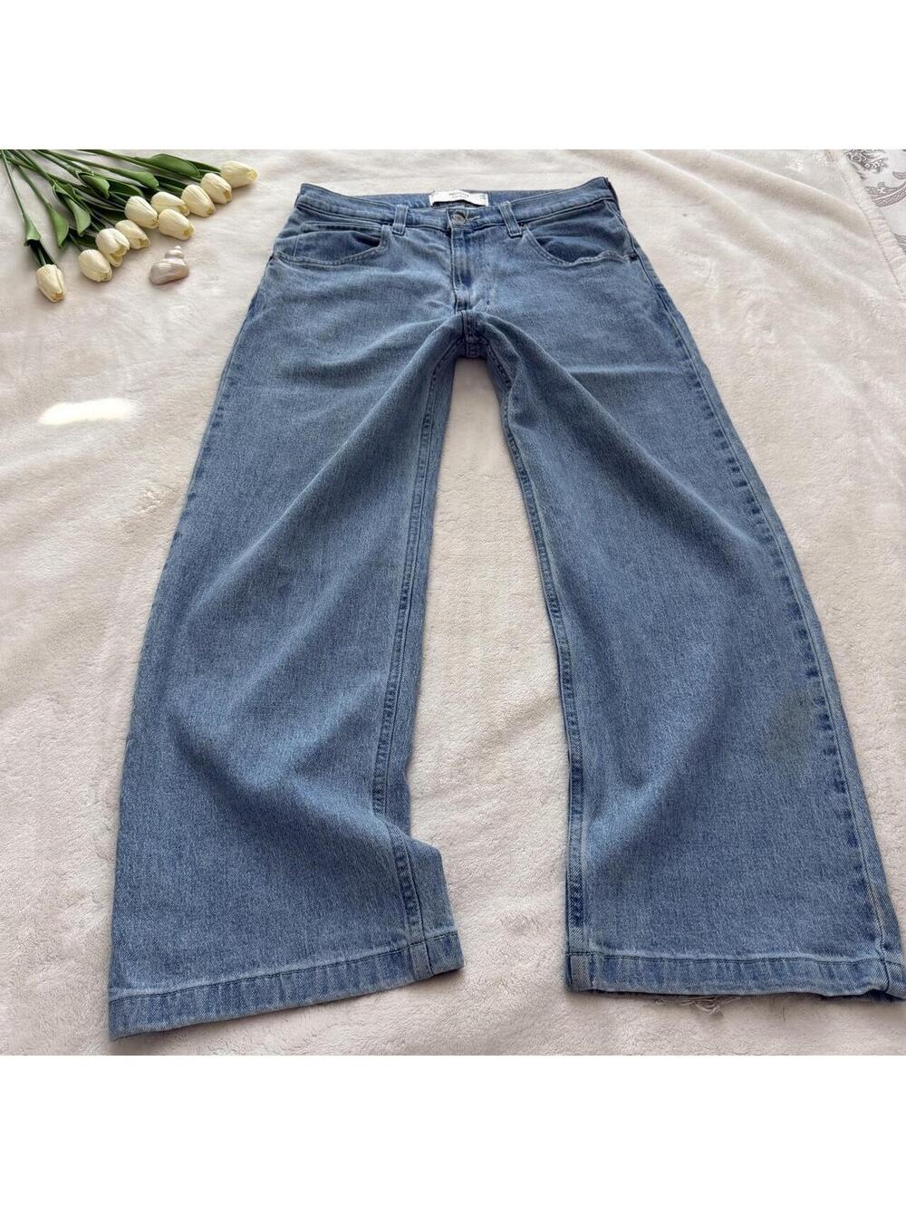 Hollister denim super baggy jeans